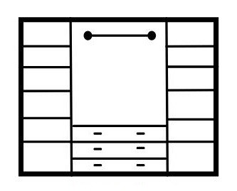 Шкаф распашной "Верона" 4 ств.