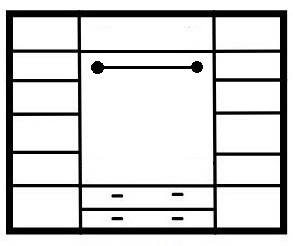 Шкаф "Лирона" 4-х створчатый